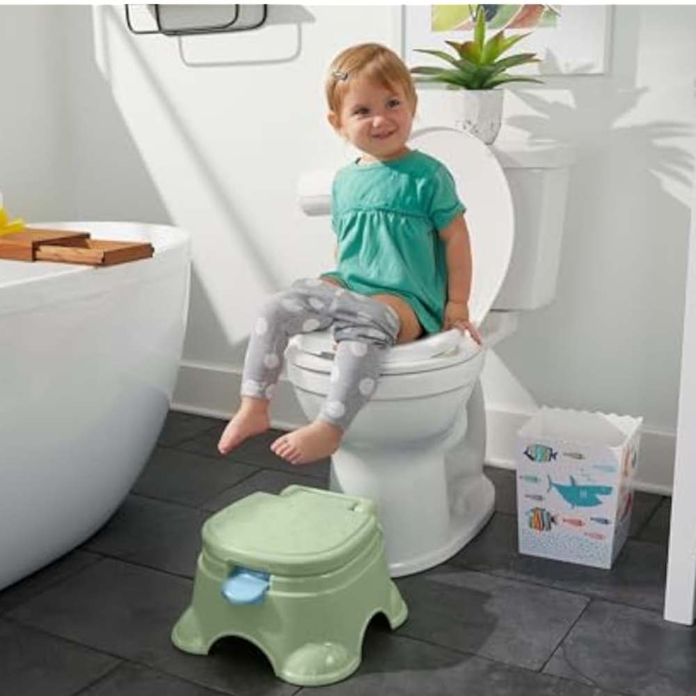 Fisher-Price Toddler Toilet 3-in-1 Puppy Perfection Potty Training Seat. As your child grows, the potty ring can be removed to help them transition to the regular toilet. HNX63 thumbnail