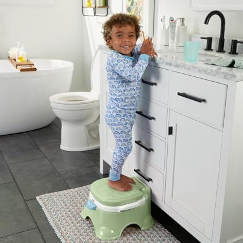 Fisher-Price Toddler Toilet 3-in-1 Puppy Perfection Potty Training Seat. As your child grows, the potty ring can be removed to help them transition to the regular toilet. HNX63 thumbnail