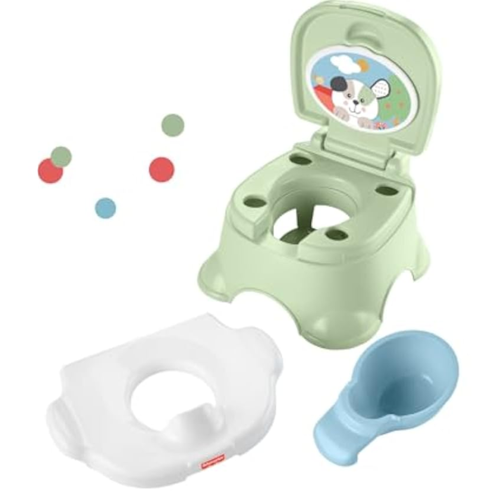 Fisher-Price Toddler Toilet 3-in-1 Puppy Perfection Potty Training Seat. As your child grows, the potty ring can be removed to help them transition to the regular toilet. HNX63 thumbnail