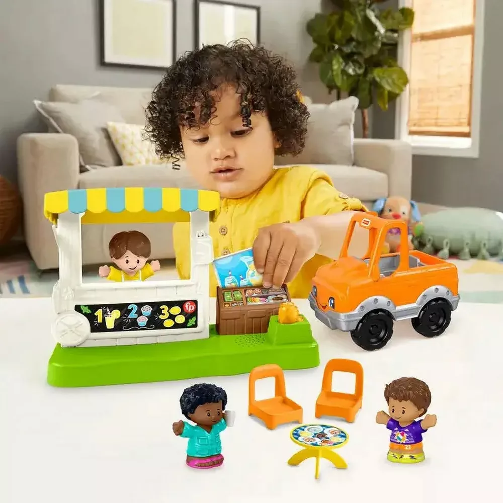 Fisher-Price Little People Lemonade Stand Playset HNN99 thumbnail