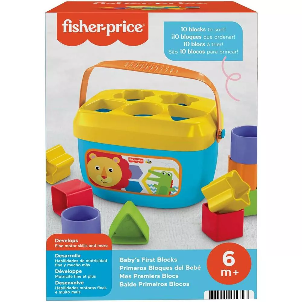 Fisher Price Baby's First Chunky Blocks Shape Sorter thumbnail