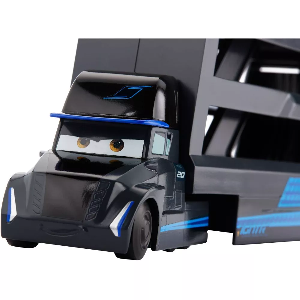 BLACK Disney Pixar Cars Minis Transporter with Vehicle GNW35 thumbnail