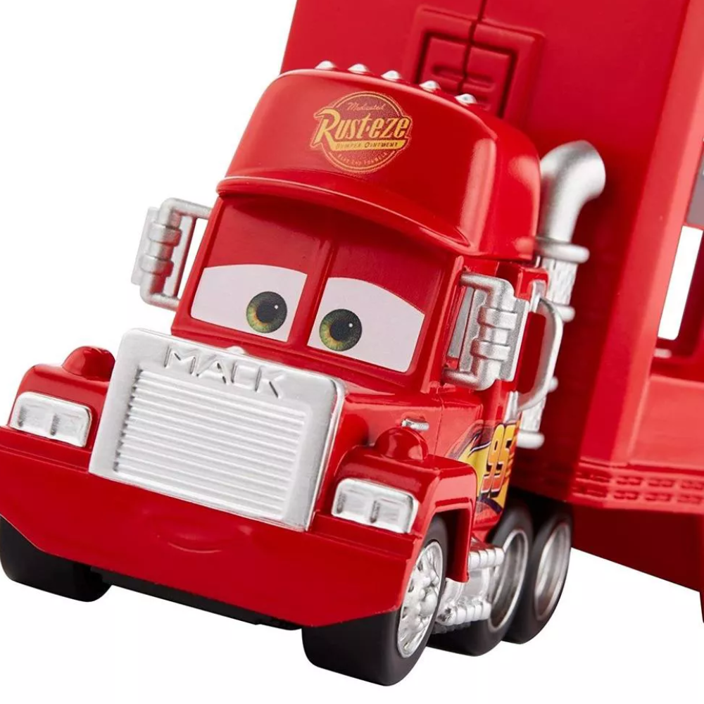 RED Disney Pixar Cars Minis Transporter with Vehicle GNW34 thumbnail