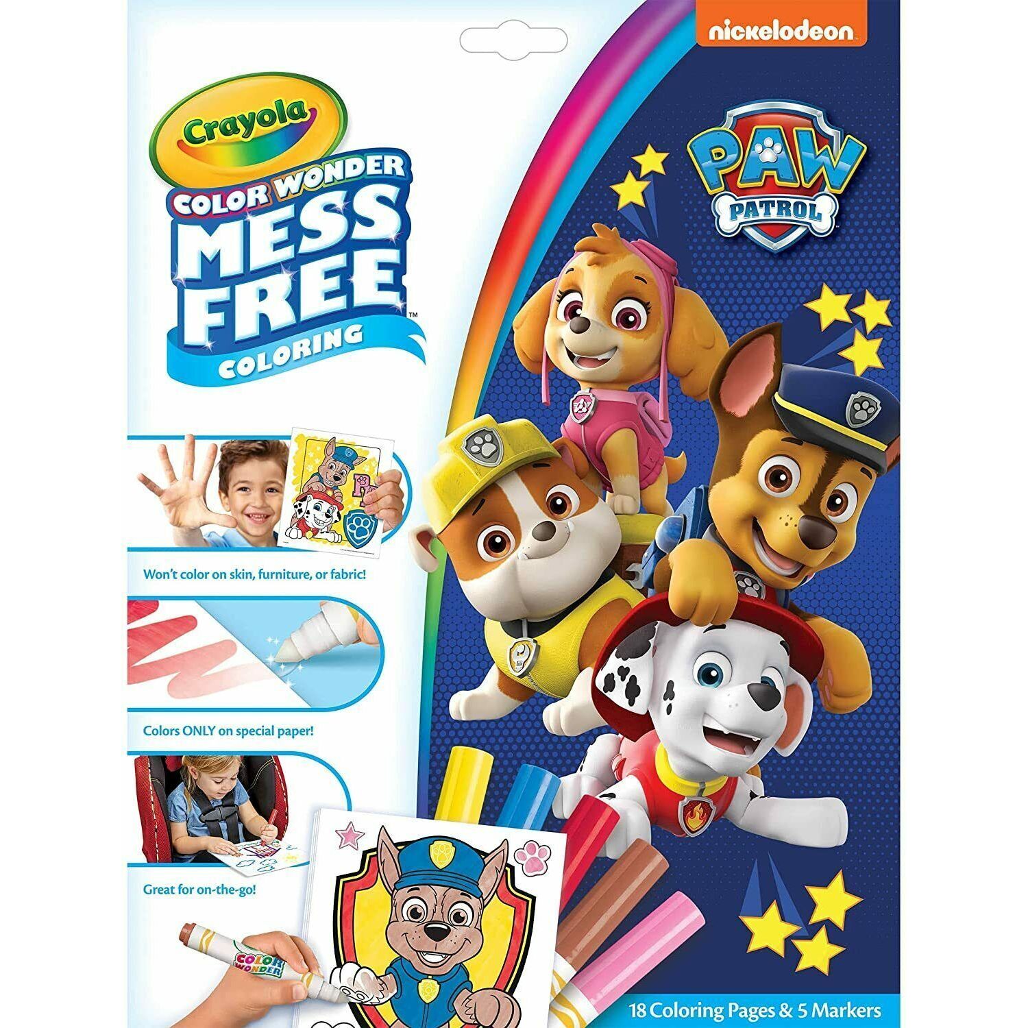 Crayola Paw Patrol Super Paws Color Wonder 75-7995 thumbnail