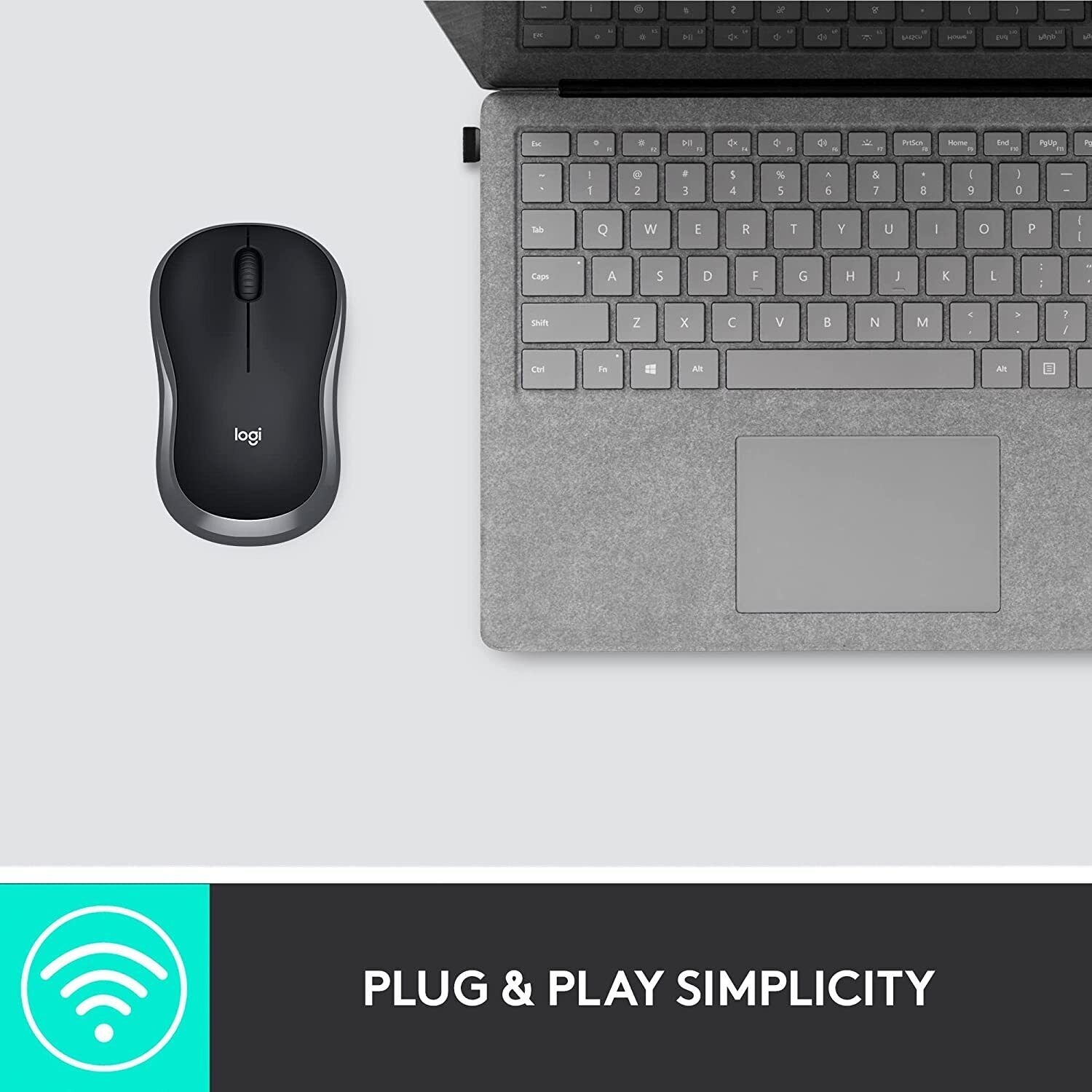 Logitech M185 Wireless Mouse Grey 910-002225 thumbnail