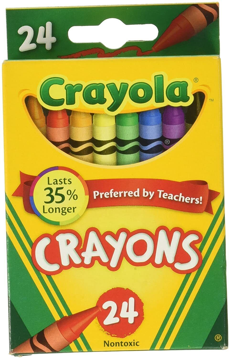 Crayola Classic Wax Crayons 24 Colors Pack 52-3024 thumbnail
