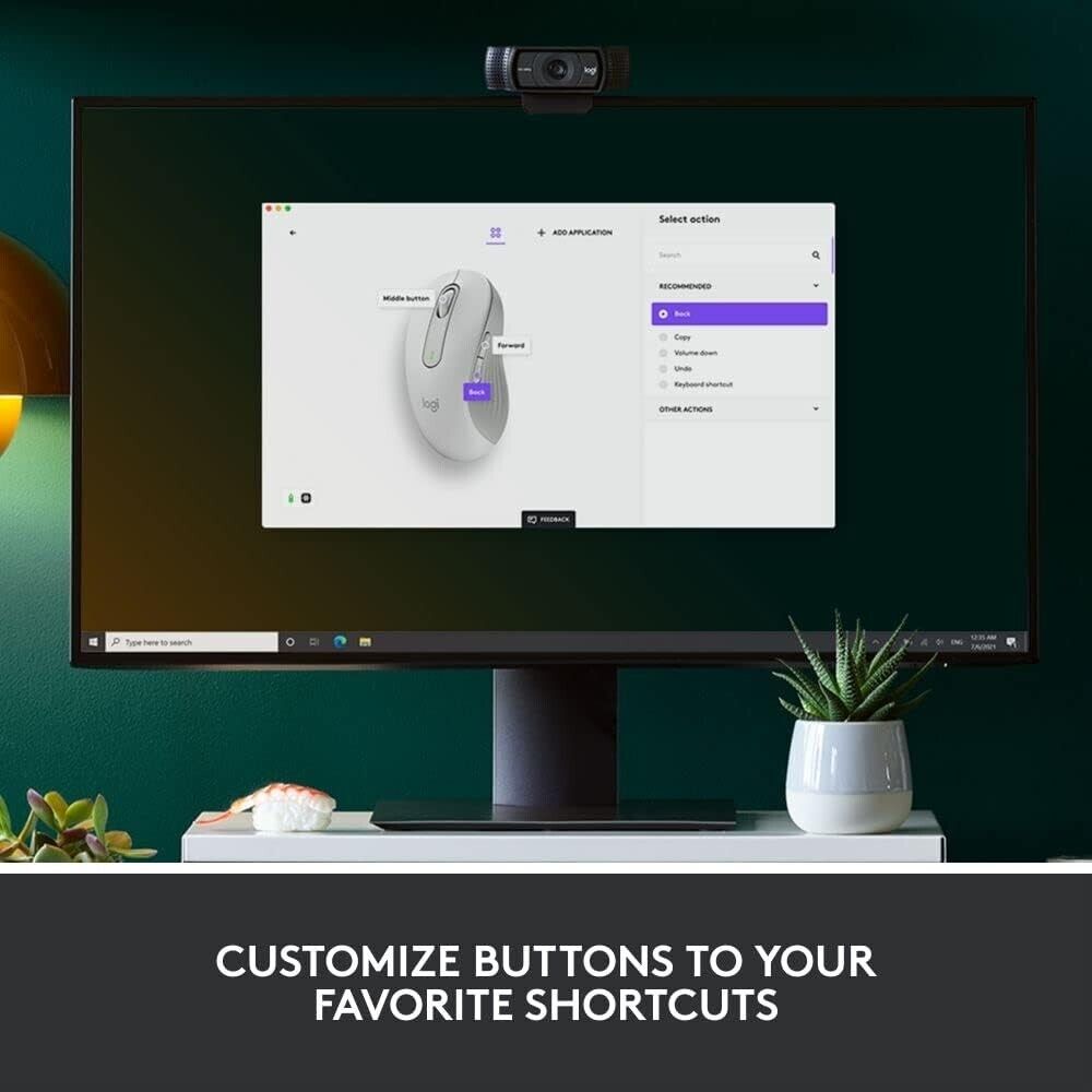 Logitech Signature M650 L Left Wireless Mouse Off-White thumbnail
