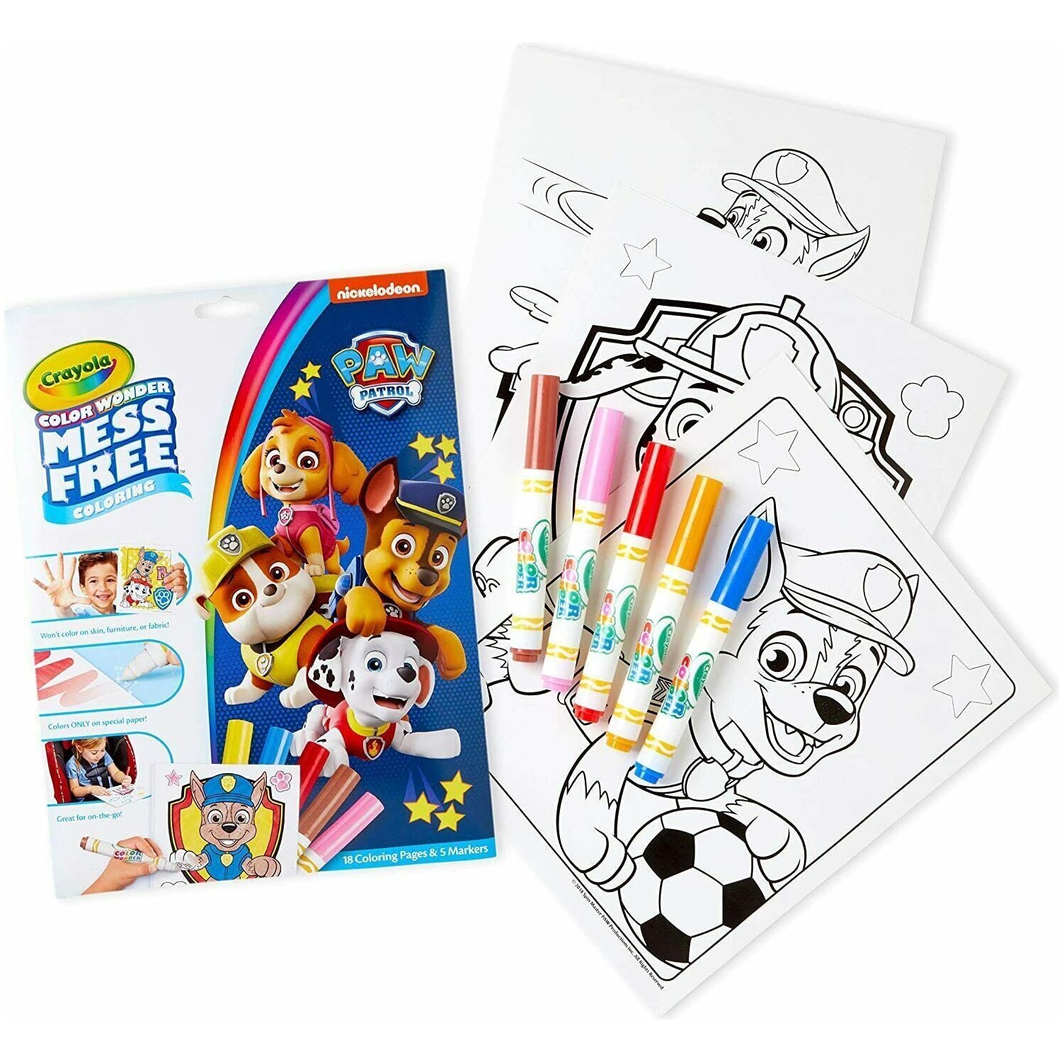 Crayola Paw Patrol Super Paws Color Wonder 75-7995 thumbnail