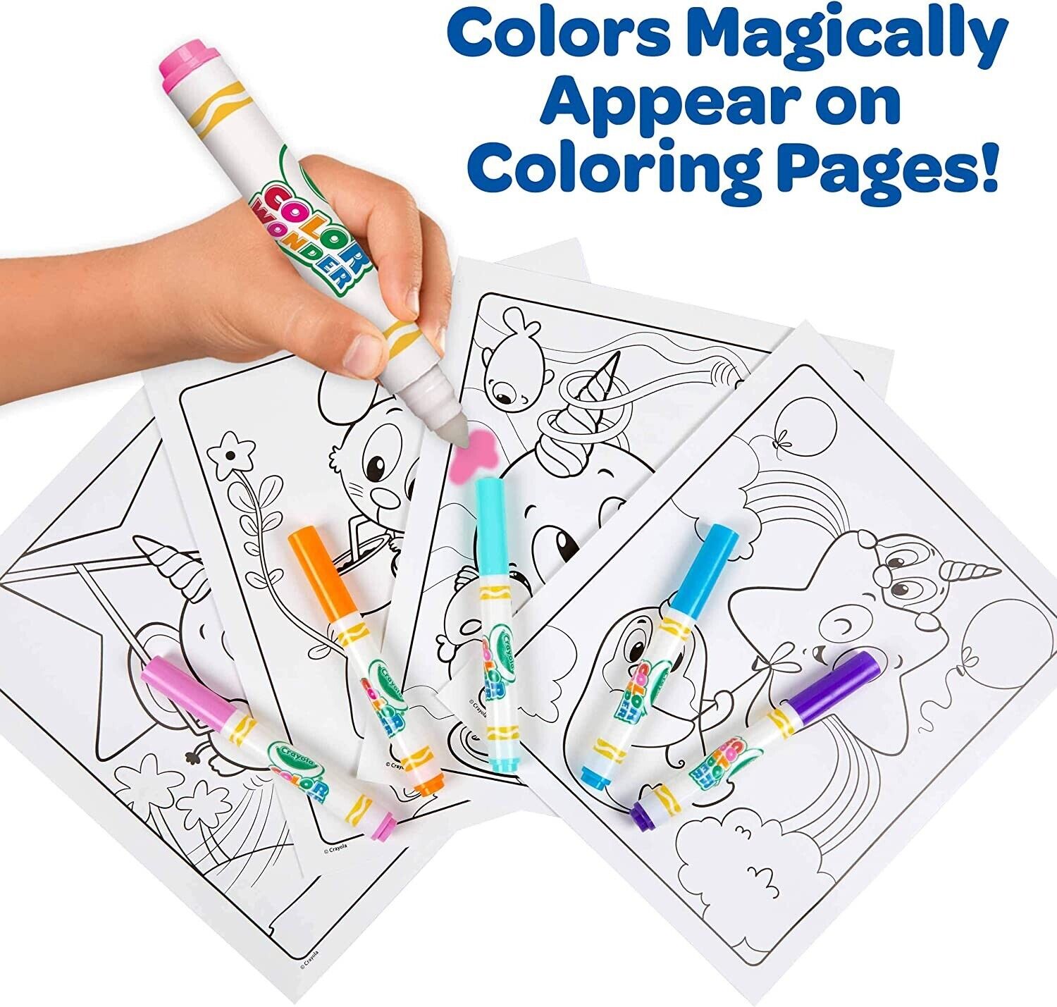 Crayola Color Wonder Uni-creatures Mess Free Coloring Pages 75-7100 thumbnail