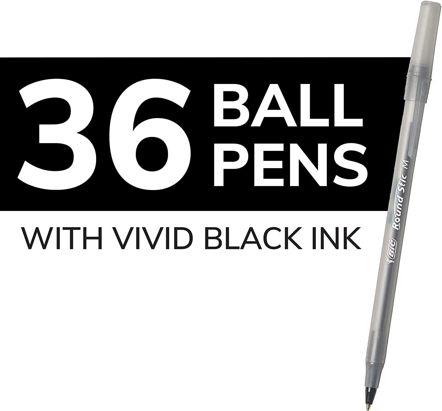 BIC Pens Pack Of 36 Pens  BIC-PAN-BLACK thumbnail