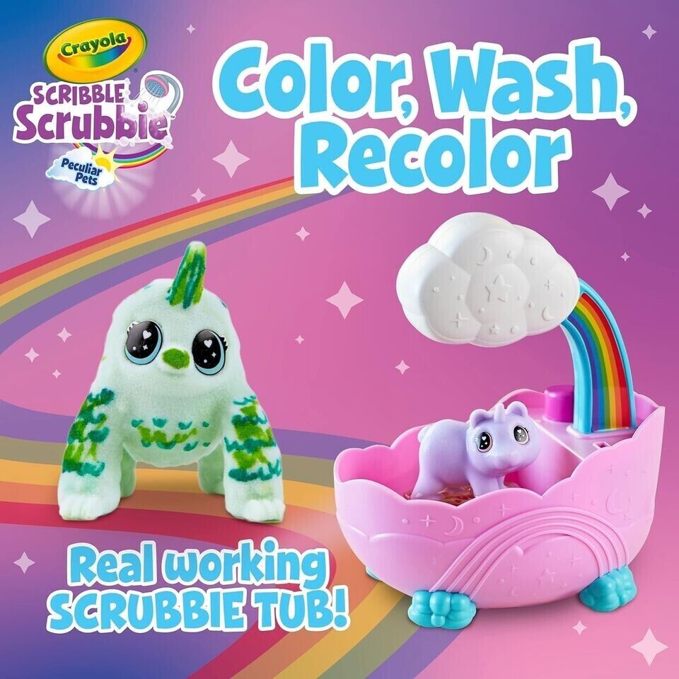 Crayola Scribble Scrubbie Peculiar Pets Set 74-7443 thumbnail
