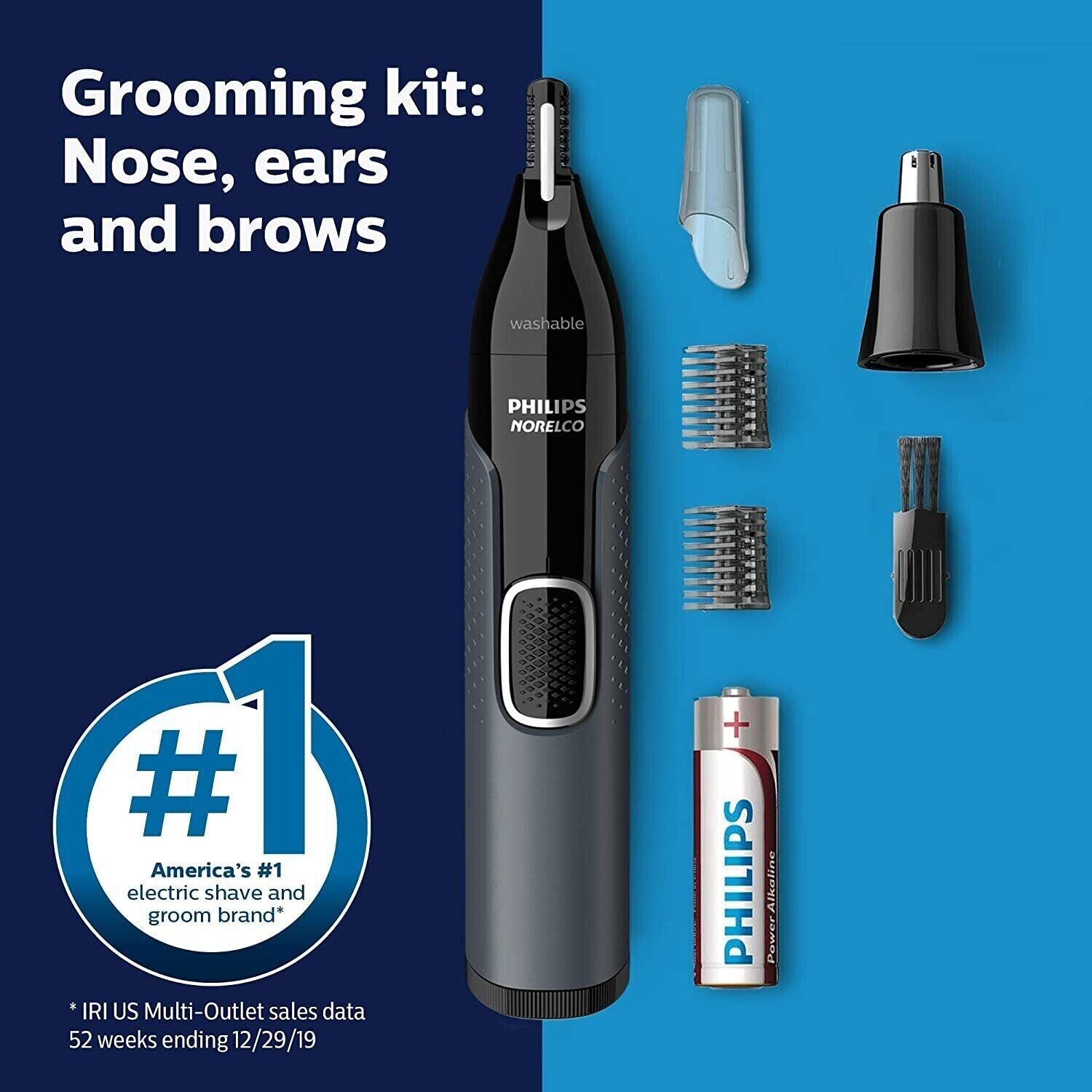 Philips Norelco Nose Trimmer Black NT3600/42 thumbnail
