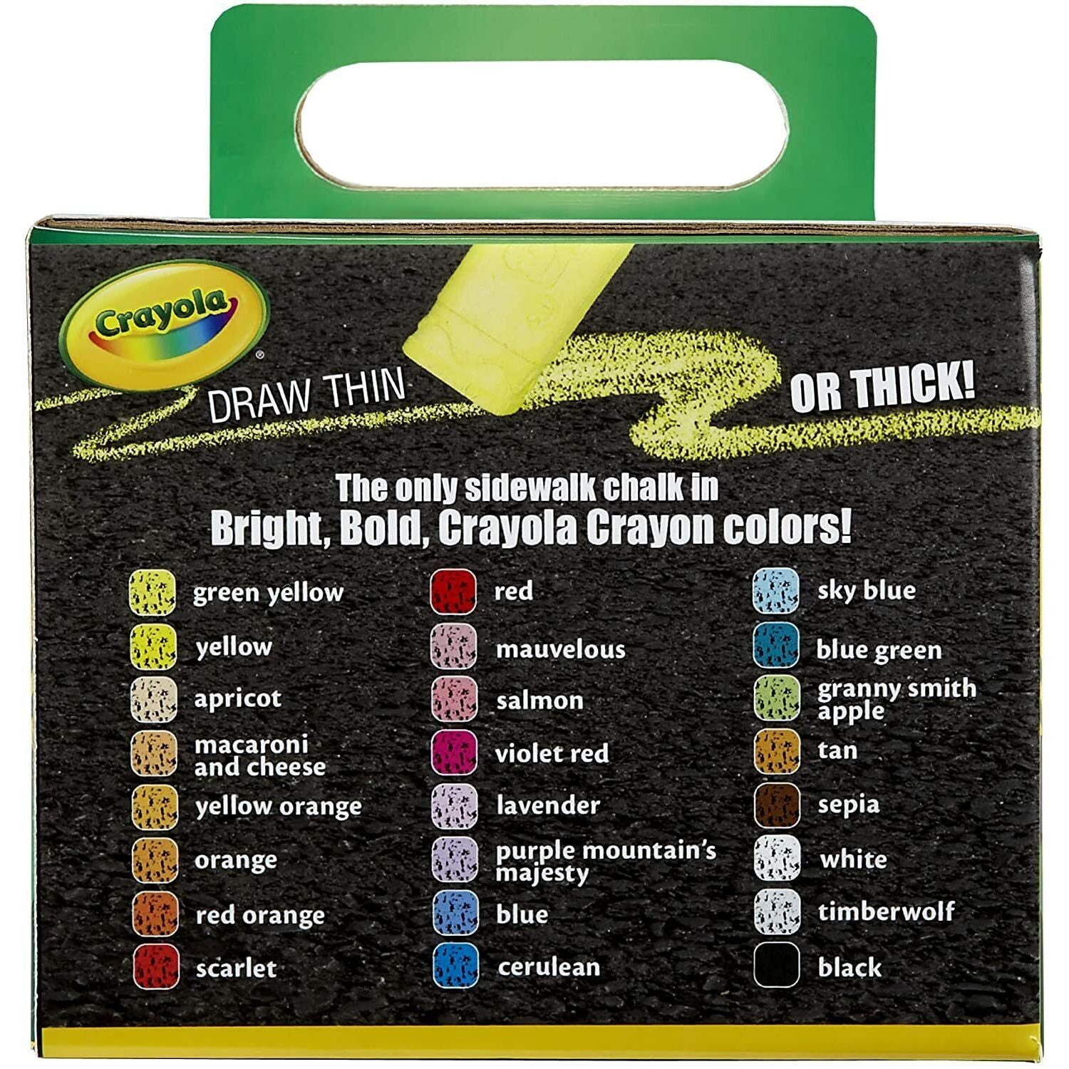 Crayola Chalk Washable Anti-Roll 24-Piece 51-2024 | EAN: 071662612245 thumbnail