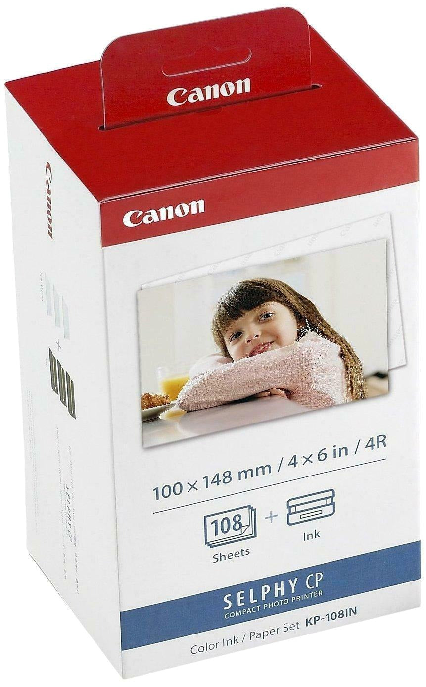 KP-108IN Ink and Paper Set for Selphy CP Photo Printers KP-108IN thumbnail