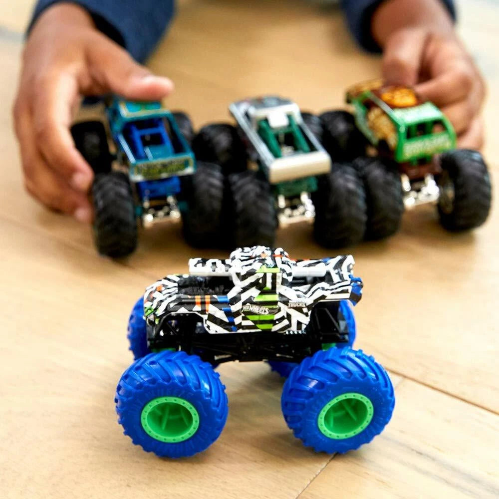 Hot Wheels Monster Trucks Set of 4 1:64 Scale Toy Trucks HLT73 thumbnail