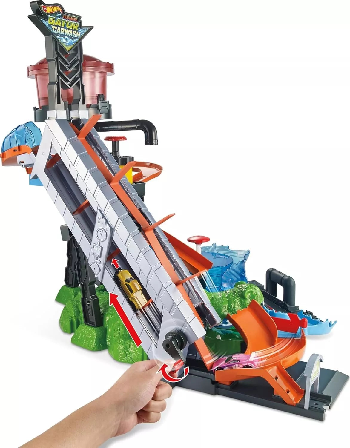 Hot Wheels City Car Wash and Giant Gator FTB67 thumbnail