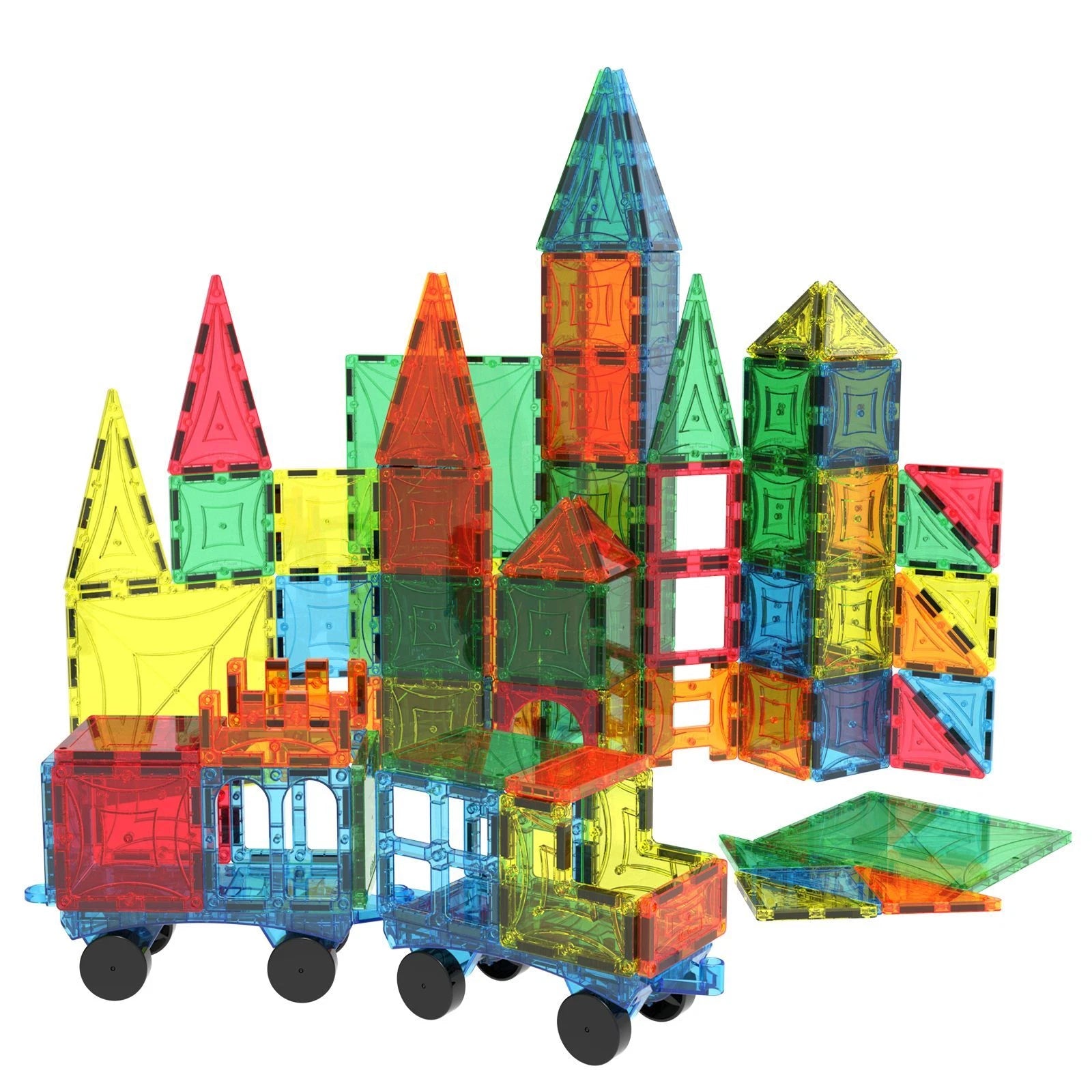 Magnetic Building Block Tiles 108pc thumbnail