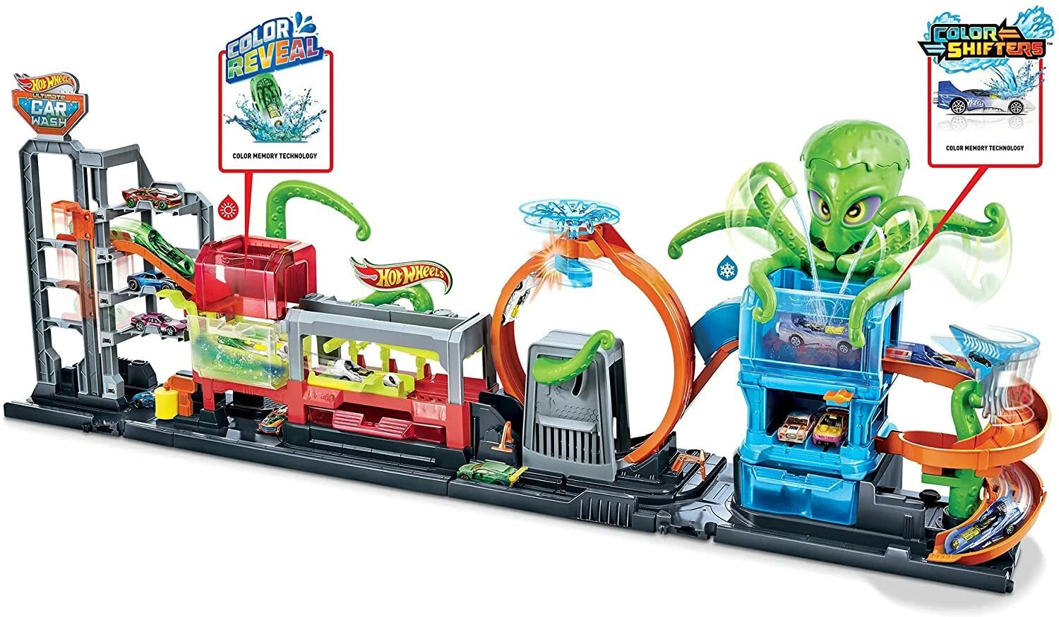 Hot Wheels Ultimate Octo Carwash Playset GTT96 thumbnail