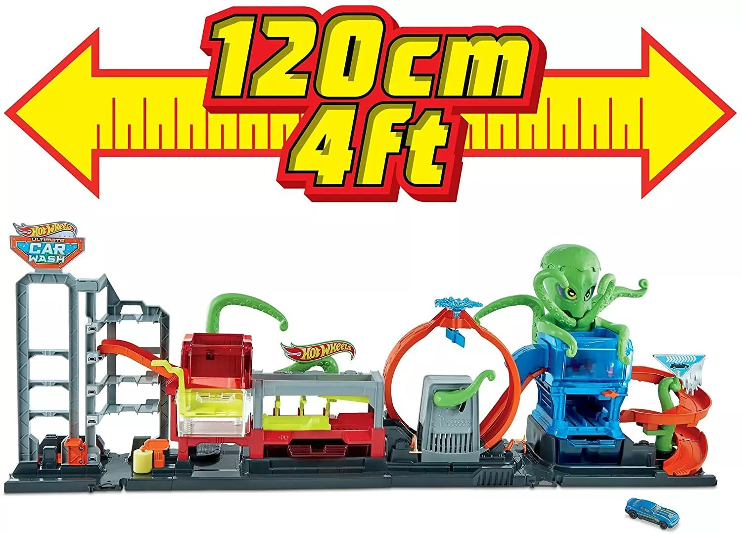 Hot Wheels Ultimate Octo Carwash Playset GTT96 thumbnail