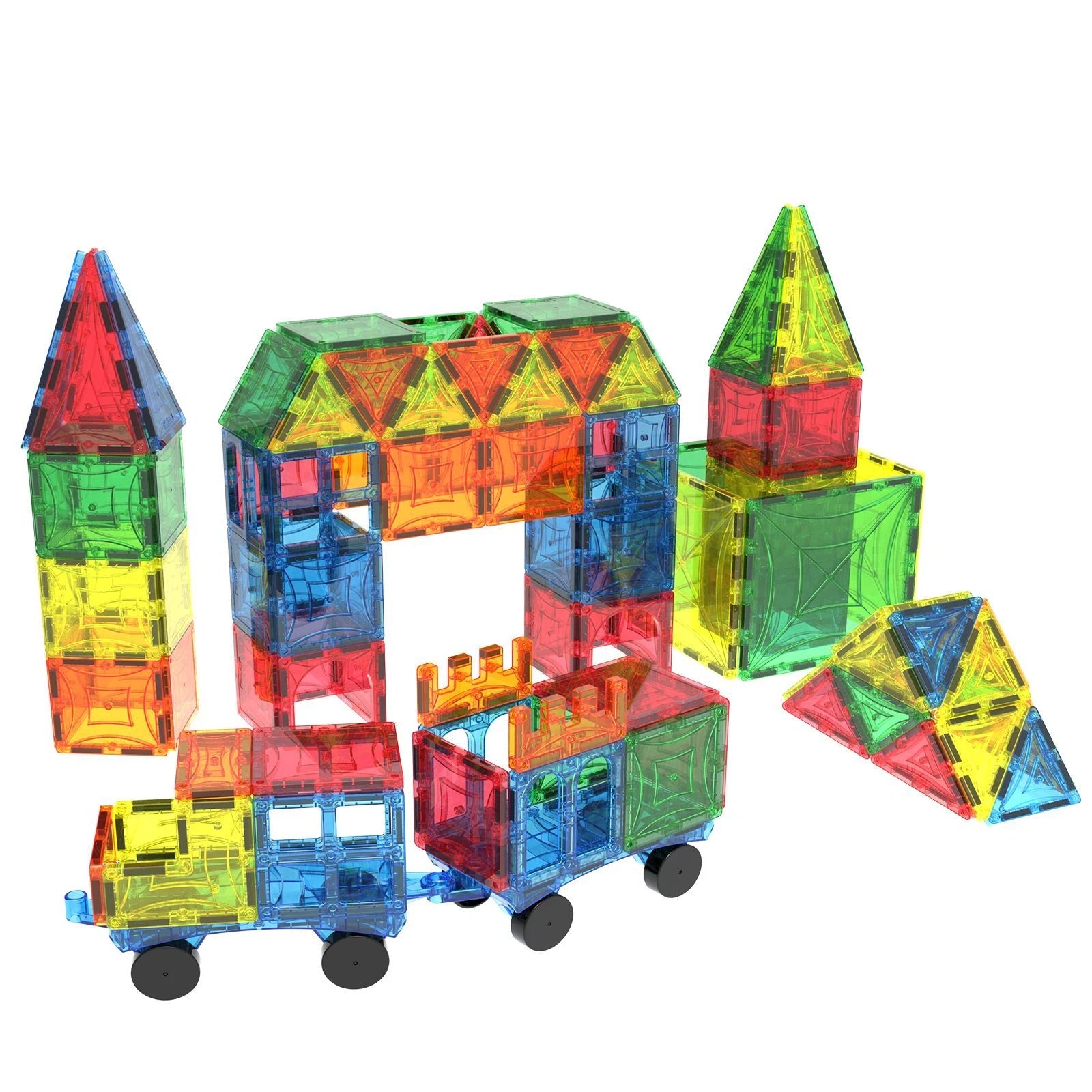 Magnetic Building Block Tiles 108pc thumbnail