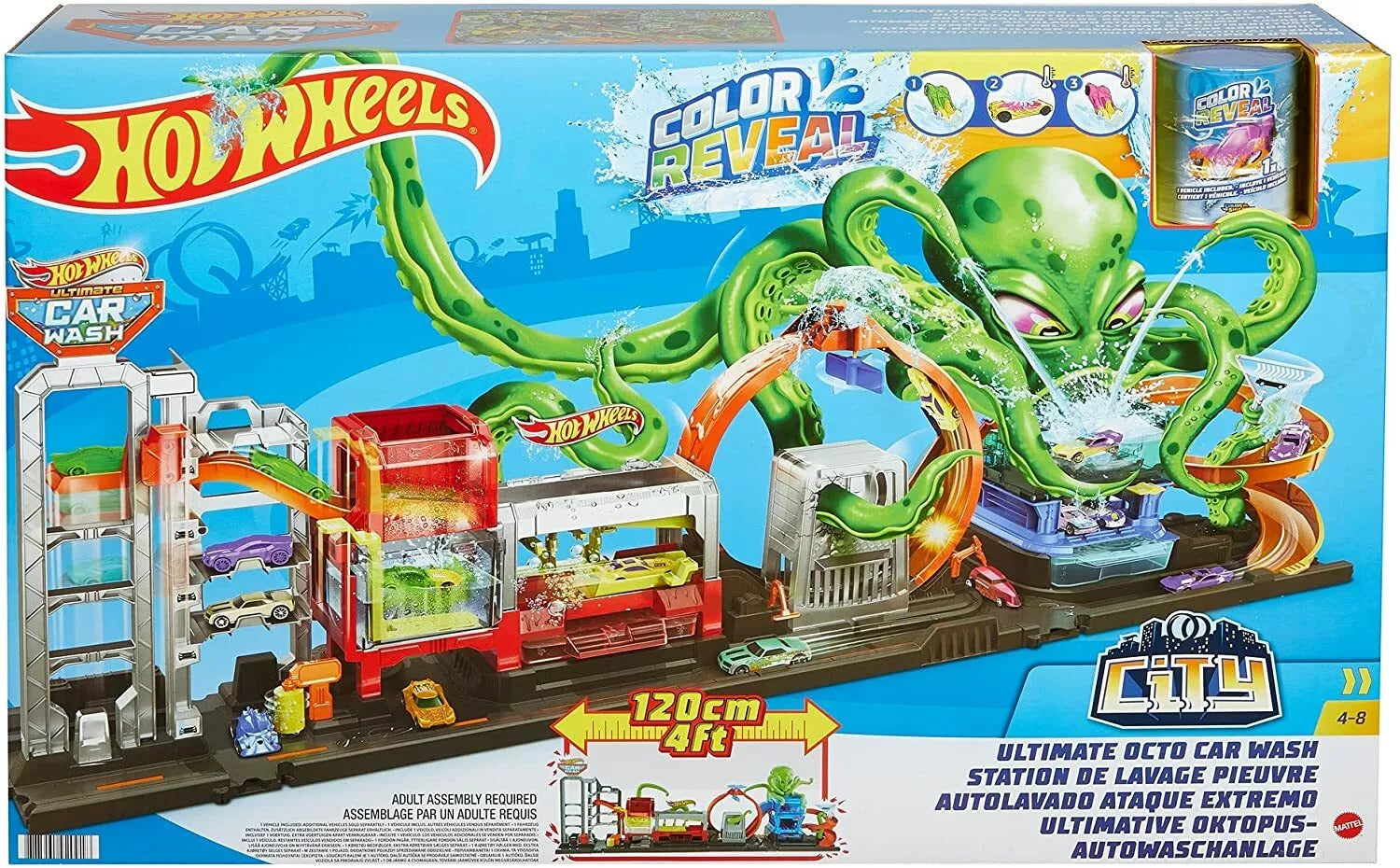Hot Wheels Ultimate Octo Carwash Playset GTT96 thumbnail