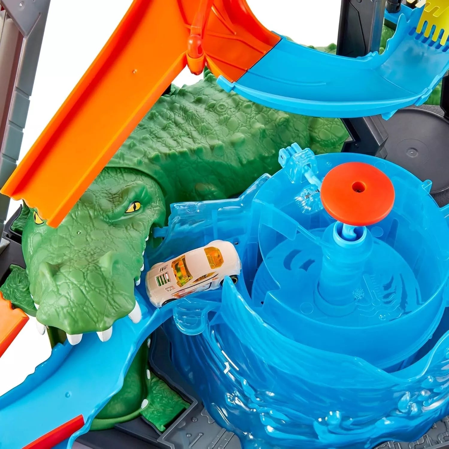 Hot Wheels City Car Wash and Giant Gator FTB67 thumbnail
