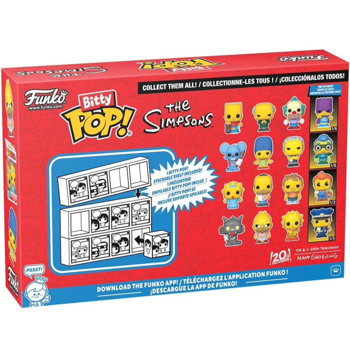 Funko Pop! Bitty: The Simpsons – Maggie Simpson, Homer Simpson, Barney Gumble, and a Surprise Mystery Mini Figure thumbnail
